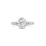 White Gold Lab Grown Diamond Crown Setting, Sydney Engagement Ring