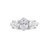 Oval Cut Three Stone Lab Grown Diamond Engagement Ring, Sydney Engagement Ring