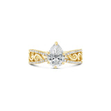 Pear Cut Antique Style Lab Grown Diamond Engagement Ring, Sydney Engagement Ring