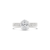 Oval Cut Channel Setting Lab Grown Diamond Engagement Ring, Sydney Engagement Ring