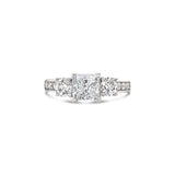 Three Stone Princess Cut Lab Grown Diamond Engagement Ring, Sydney Engagement Ring