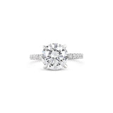 Four Prong Pavé Setting Lab Grown Diamond Engagement Ring, Sydney Engagement Ring