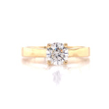 Yellow Gold Four Prong Lab Grown Diamond Engagement Ring, Sydney Engagement Ring