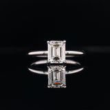 Classic Emerald Cut Solitaire Lab Grown Diamond Engagement Ring, Sydney Engagement Ring
