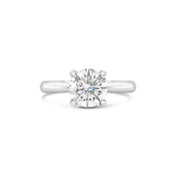 Heart Shaped Four Prong Solitaire Lab Grown Diamond Engagement Ring, Sydney Engagement Ring