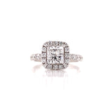 Princess Cut Lab Grown Diamond Ring In Halo Setting, Sydney Engagement Ring