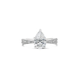 Pear Cut Lab Grown Diamond Engagement Ring With Tapered Band, Sydney Engagement Ring