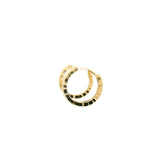 18K Yellow Gold Everyday Sparkling Hoop Earrings, Gold Jewellery Sydney Australia