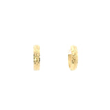 18K Yellow Gold Everyday Sparkling Hoop Earrings, Gold Jewellery Sydney Australia