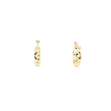 Golden Textured Hoop Earrings, Gold Jewellery Sydney Australia