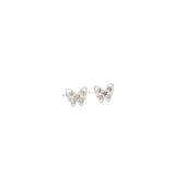 Sparkling Butterfly Studs, Gold Jewellery Sydney Australia