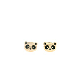 Adorable Panda Stud Earrings, Gold Jewellery Sydney Australia