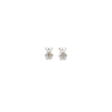 Elegant White Gold Diamond Bear Earrings, Gold Jewellery Sydney Australia