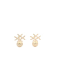Elegant Gold Hashtag Studs, Gold Jewellery Sydney Australia