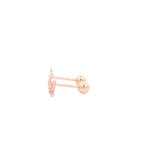Butterfly Rose Gold Earrings. Gold Jewellery Sydney Australia