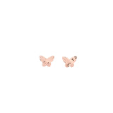 Rose Gold Butterfly Earrings, Gold Jewellery Sydney Australia