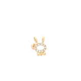 Sparkling Bunny Earrings, Gold Jewellery Sydney Australia