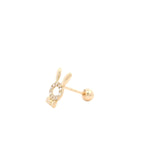 Sparkling Bunny Earrings, Gold Jewellery Sydney Australia