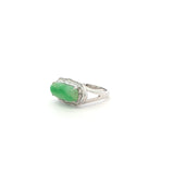 Jade Cocktail Ring in White Gold, Gold Jewellery Sydney Australia