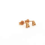 Yellow Gold Letter "A" Stud Earrings, Gold Jewellery Sydney Australia
