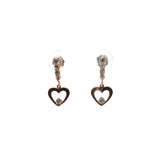 Rose Gold Dangle Earrings with Cubic Zirconia, Gold Jewellery Sydney Australia