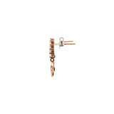 Rose Gold Dangle Earrings with Cubic Zirconia, Gold Jewellery Sydney Australia