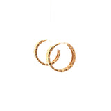 Yellow Gold Modern Hoop Earrings, Gold Jewellery Sydney Australia