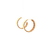 Yellow Gold Modern Hoop Earrings, Gold Jewellery Sydney Australia
