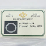 Milky Light Grey With Light Green Jade Bangle, Gold Jewellery Sydney Australia