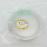 Greenish White With Light Green Jade Bangle, Gold Jewellery Sydney Australia
