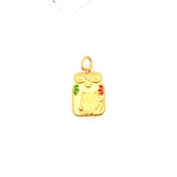 24K Lucky Cat Charm Pendant, Gold Jewellery Sydney Australia