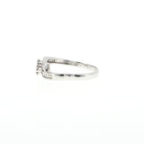 Diamond Cluster Bypass Ring in White Gold, Gold Jewellery Sydney Australia