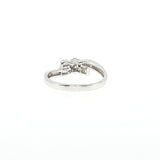 Diamond Cluster Bypass Ring in White Gold, Gold Jewellery Sydney Australia