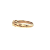 Yellow Gold Bezel Set Zirconia Solitaire Ring, Gold Jewellery Sydney Australia