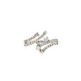 Diamond Swirl Multi-Stone Ring in White Gold, Gold Jewellery Sydney Australia
