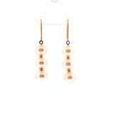 Yellow Gold Triple Pearl Dangle Earrings, Gold Jewellery Sydney Australia