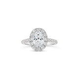 Classic Oval Halo Lab Grown Diamond Engagement Ring, Sydney Engagement Ring