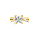 Princess Cut Twisted Shank Lab Grown Diamond Engagement Ring, Sydney Engagement Ring