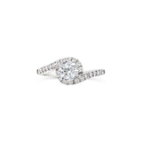 Twisted Shank Pave Lab Grown Diamond Setting, Sydney Engagement Ring