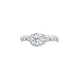 Semi Halo Round Cut Lab Grown Diamond Ring, Sydney Engagement Ring