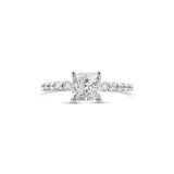 Classic Four Prong Princess Cut Lab Grown Diamond Ring, Sydney Engagement Ring