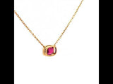 Cushion-Cut Rhodolite Necklace, Gold Jewellery Sydney Australia