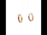 Classic Rose Gold Hoop Earrings in Gold, Gold Jewellery Sydney Australia