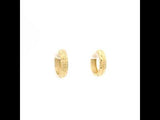 18K Yellow Gold Everyday Sparkling Hoop Earrings, Gold Jewellery Sydney Australia