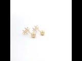 Elegant Gold Hashtag Studs, Gold Jewellery Sydney Australia