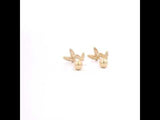 Golden Butterfly Earrings, Gold Jewellery Sydney Australia
