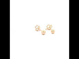 Elegant Floral Earrings, Gold Jewellery Sydney Australia