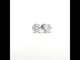Classic Round Cut Cubic Zirconia Stud Earrings, Gold Jewellery Sydney Australia