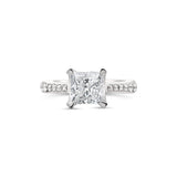 Tapered Shank Princess Cut Lab Grown Diamond Ring, Sydney Engagement Ring