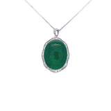 jade diamond halo pendant, Gold Jewellery Sydney Australia